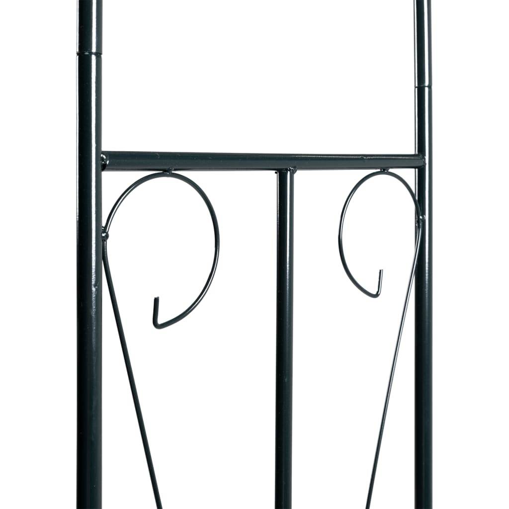 Arche de Jardin Fer Vert Foncé Tonnelle Plantes Grimpantes Décoration 142x37x275 cm - ComfortXL Outdoor Living - Image 5