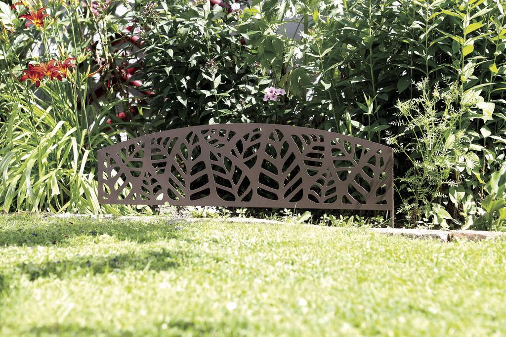 Nortène - Bordure métal décoratif à planter ATHEA - 0,40 x 1m - Brun Nortene - Image 2
