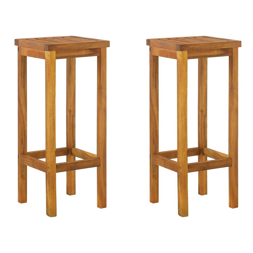 Maison Chic - Ensemble de 3 pcs bar de jardin - Mobilier d'extérieur - Mobilier de jardin bois d'acacia solide-JU2216 - Image 5