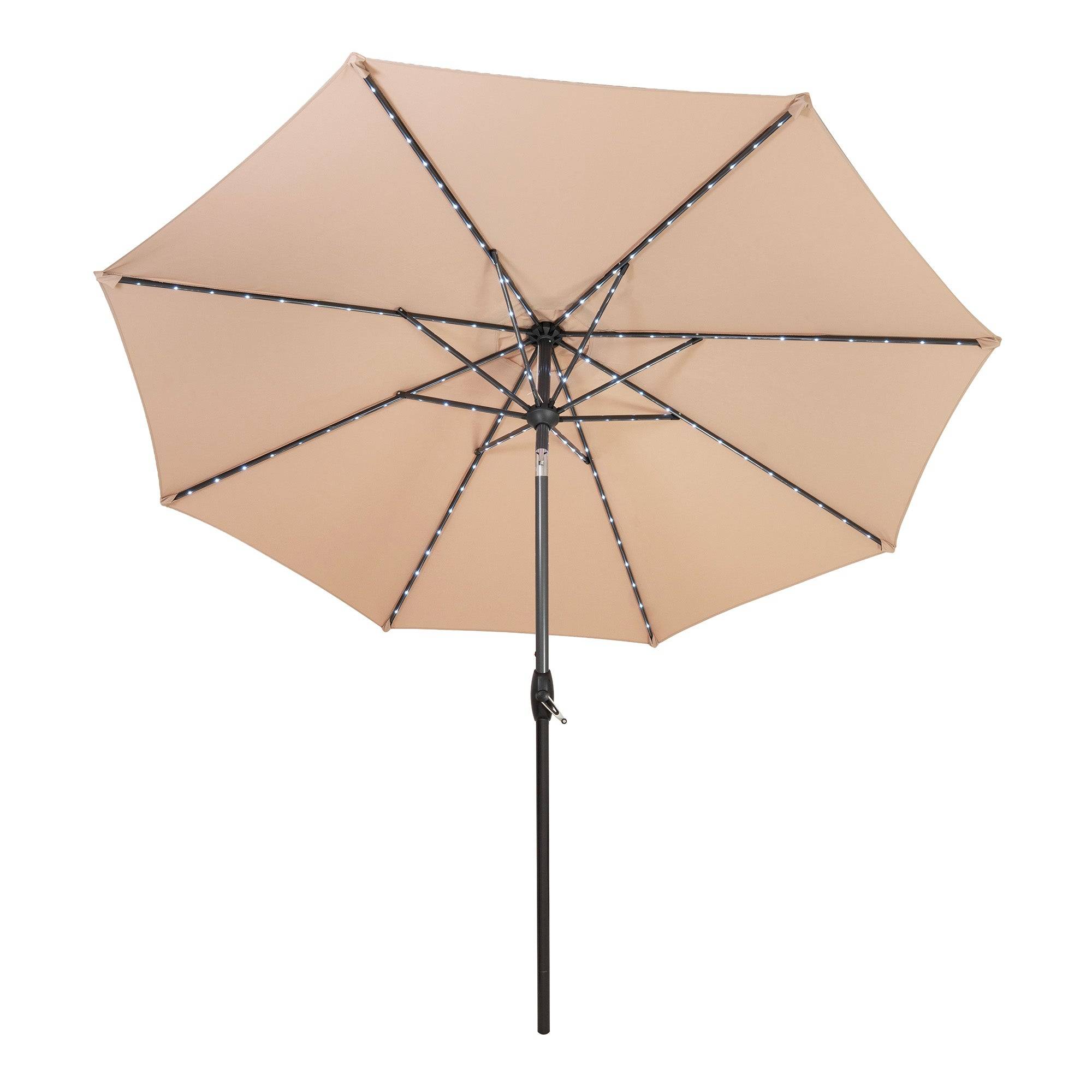 Monstershop - Parasol Inclinable à LED 2,7 m - Beige - Image 1