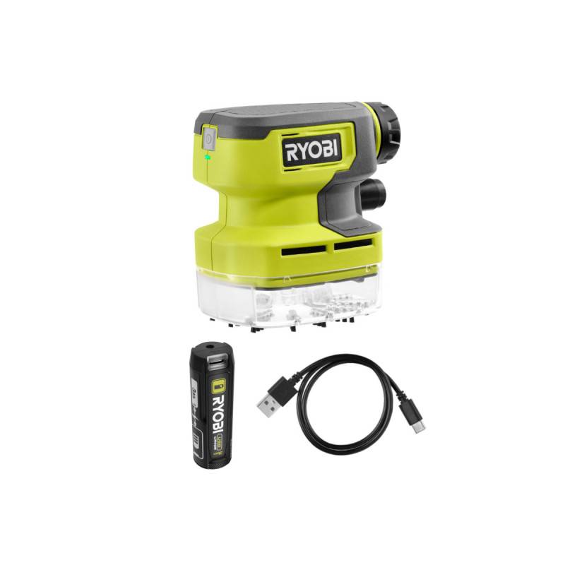 Ryobi - Pack RYOBI 4V Aspirateur compact RDV4-0 - 1 Batterie 3,0Ah - Câble USB - Image 1