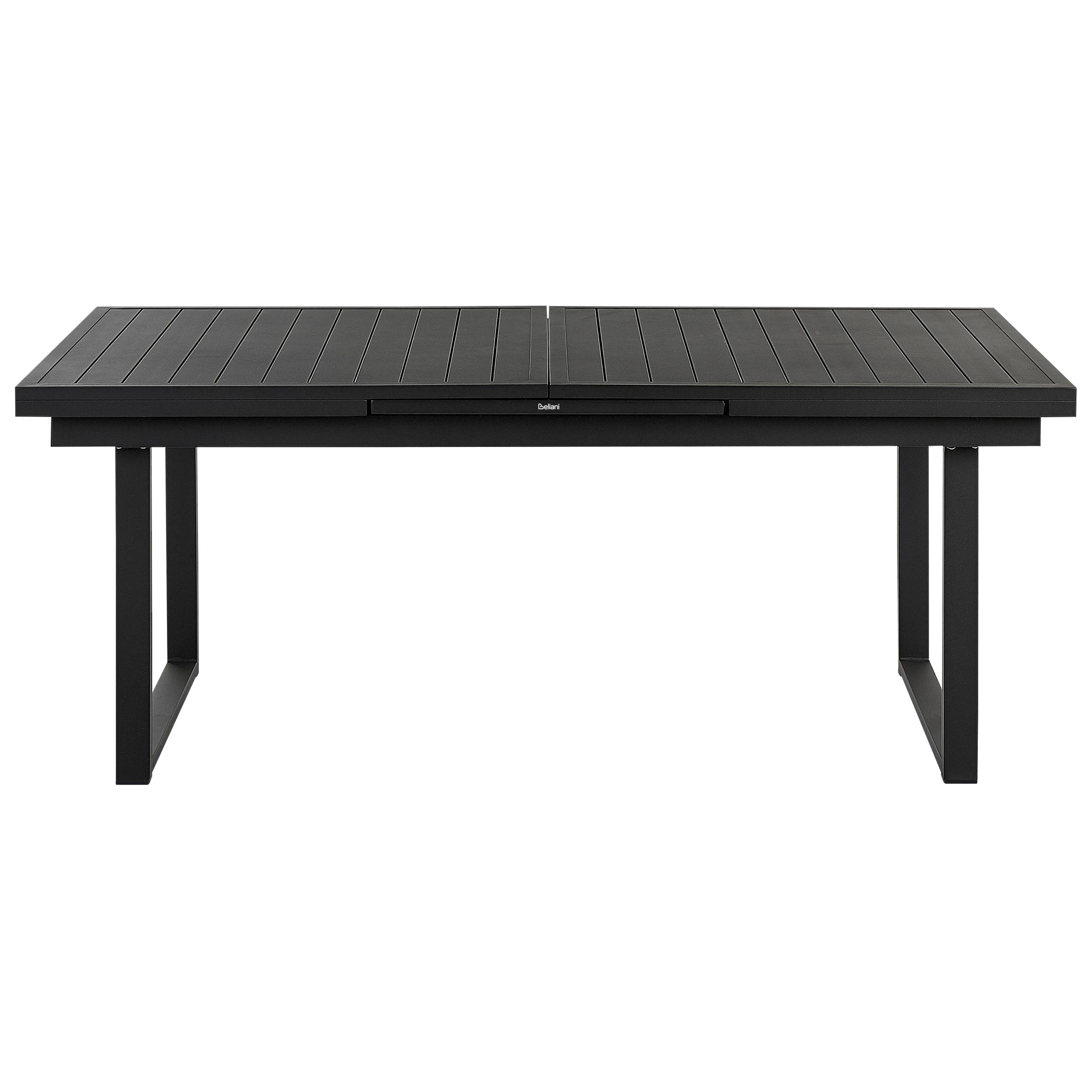 Beliani - Set de salle à manger, 8 Personnes Aluminium Noir VALCANETTO/BUSSETO - Beliani - Imagen 4