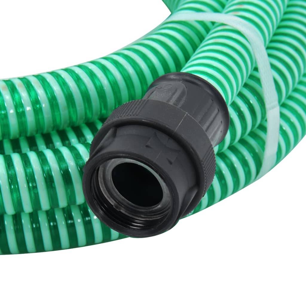Vidaxl - Tuyau d'aspiration avec raccords en PVC vert 1" 10 m PVC vidaXL 151072 - Image 4