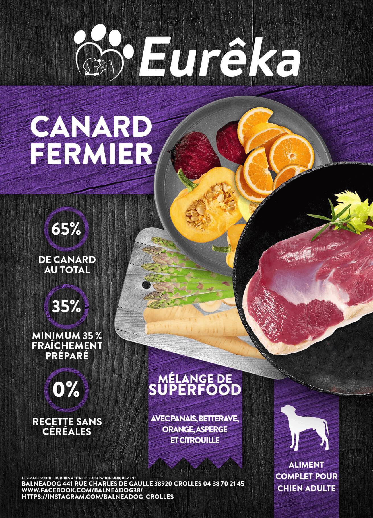 Croquettes chien adulte holistic sans céréales - Canard Fermier - 12 Kg - Image 2