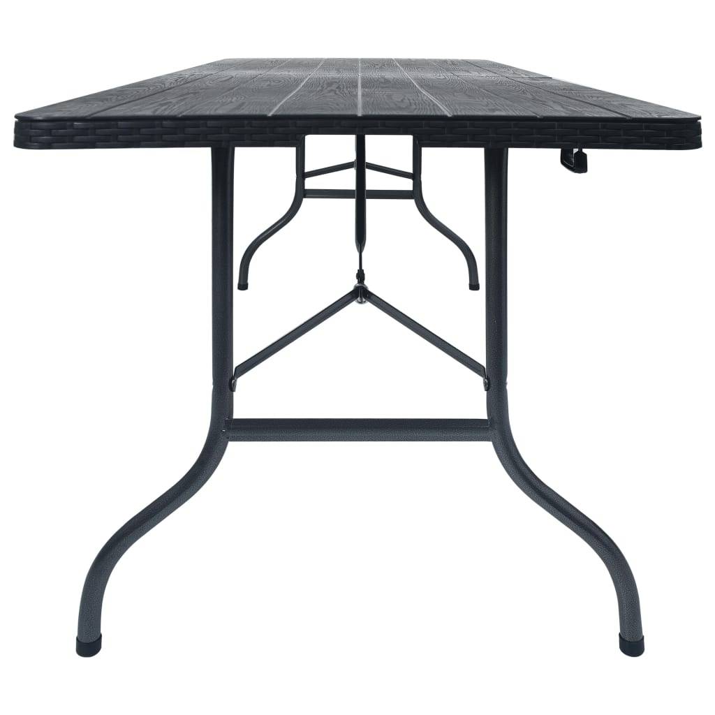 Table bois composite Prolenta Noir 180 X 75 X 72 cm - P87209N - Image 3