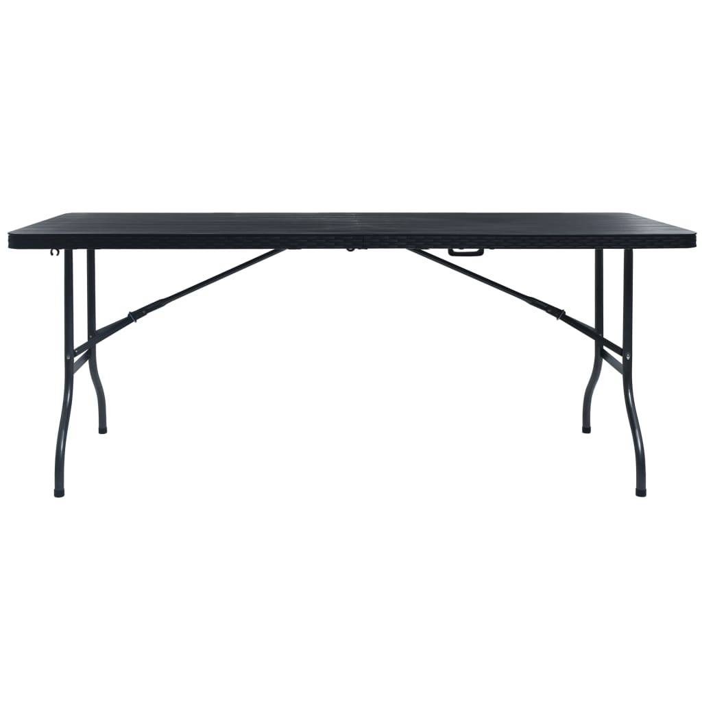 Table bois composite Prolenta Noir 180 X 75 X 72 cm - P87209N - Image 2