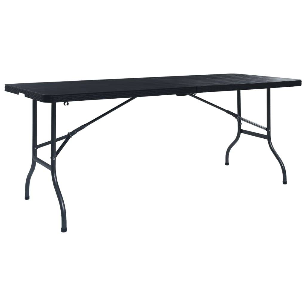 Table bois composite Prolenta Noir 180 X 75 X 72 cm - P87209N - Image 1