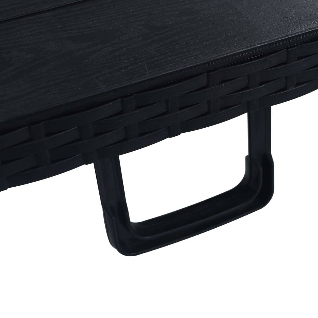 Table bois composite  Prolenta Noir  180 X 75 X 72 cm  - P87209N - Image 5