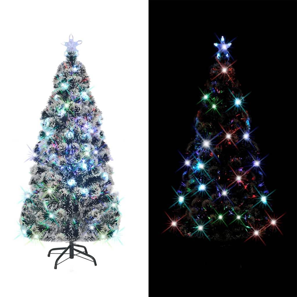 Vidaxl - Arbre de Noël pré-éclairé vert et blanc 150 cm fibre optique vidaXL 329028
