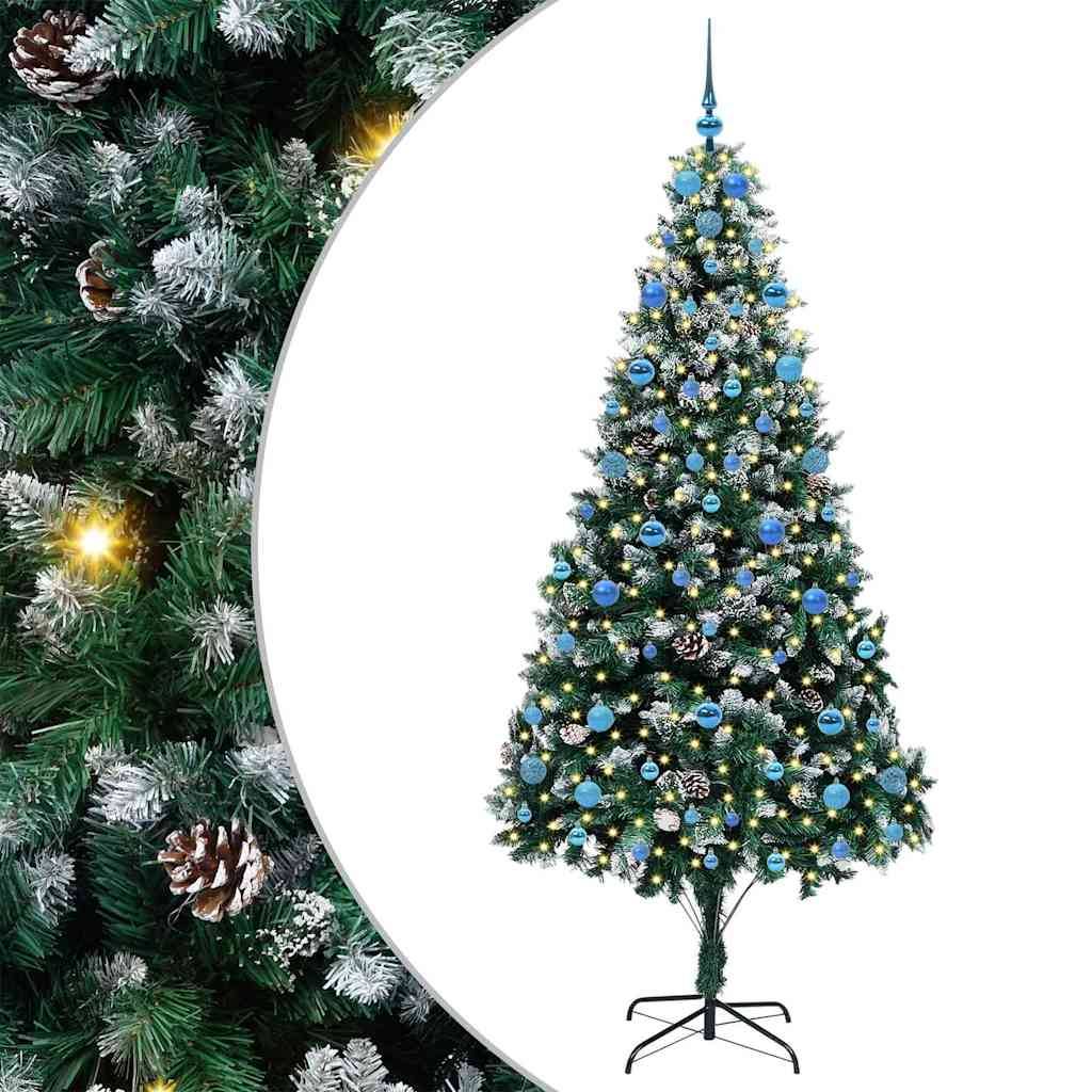 Vidaxl - Sapin de Noël artificiel Vert 210 cm PVC, Acier et Plastique vidaXL 3396280 - Image 2