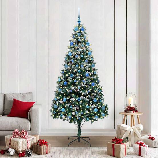 Vidaxl - Sapin de Noël artificiel Vert 210 cm PVC, Acier et Plastique vidaXL 3396280 - Image 1