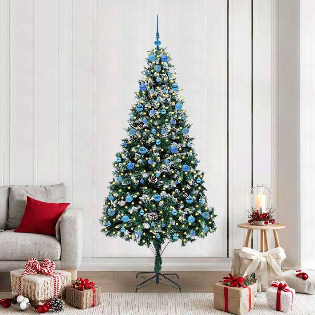 Vidaxl - Sapin de Noël artificiel Vert 210 cm PVC, Acier et Plastique vidaXL 3396280 - Image 1