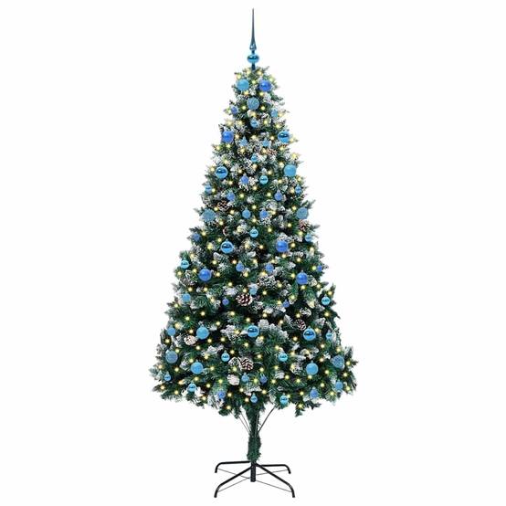 Vidaxl - Sapin de Noël artificiel Vert 210 cm PVC, Acier et Plastique vidaXL 3396280 - Image 4