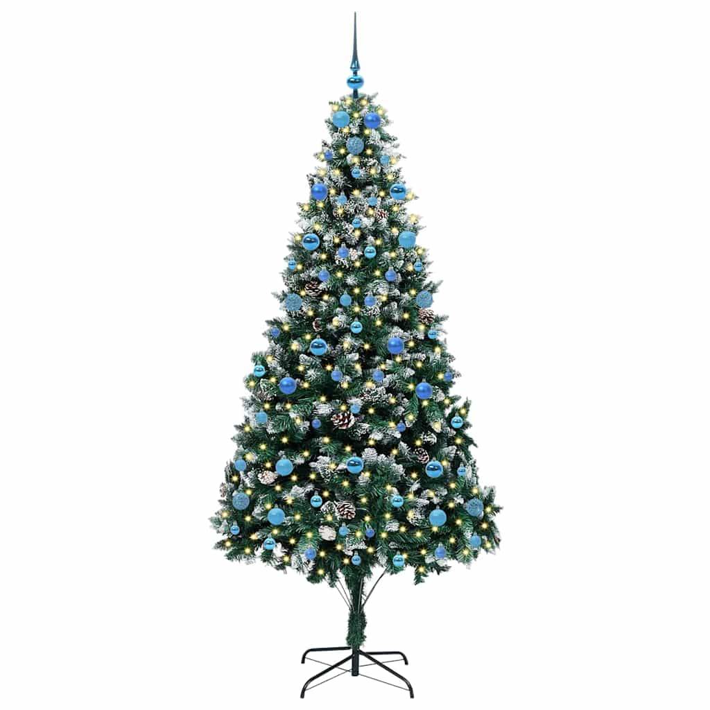 Vidaxl - Sapin de Noël artificiel Vert 210 cm PVC, Acier et Plastique vidaXL 3396280 - Image 4