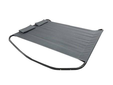 Chalet & Jardin - Lit double bain de soleil Monaco en aluminium - Gris anthracite Chalet & Jardin - Image 1