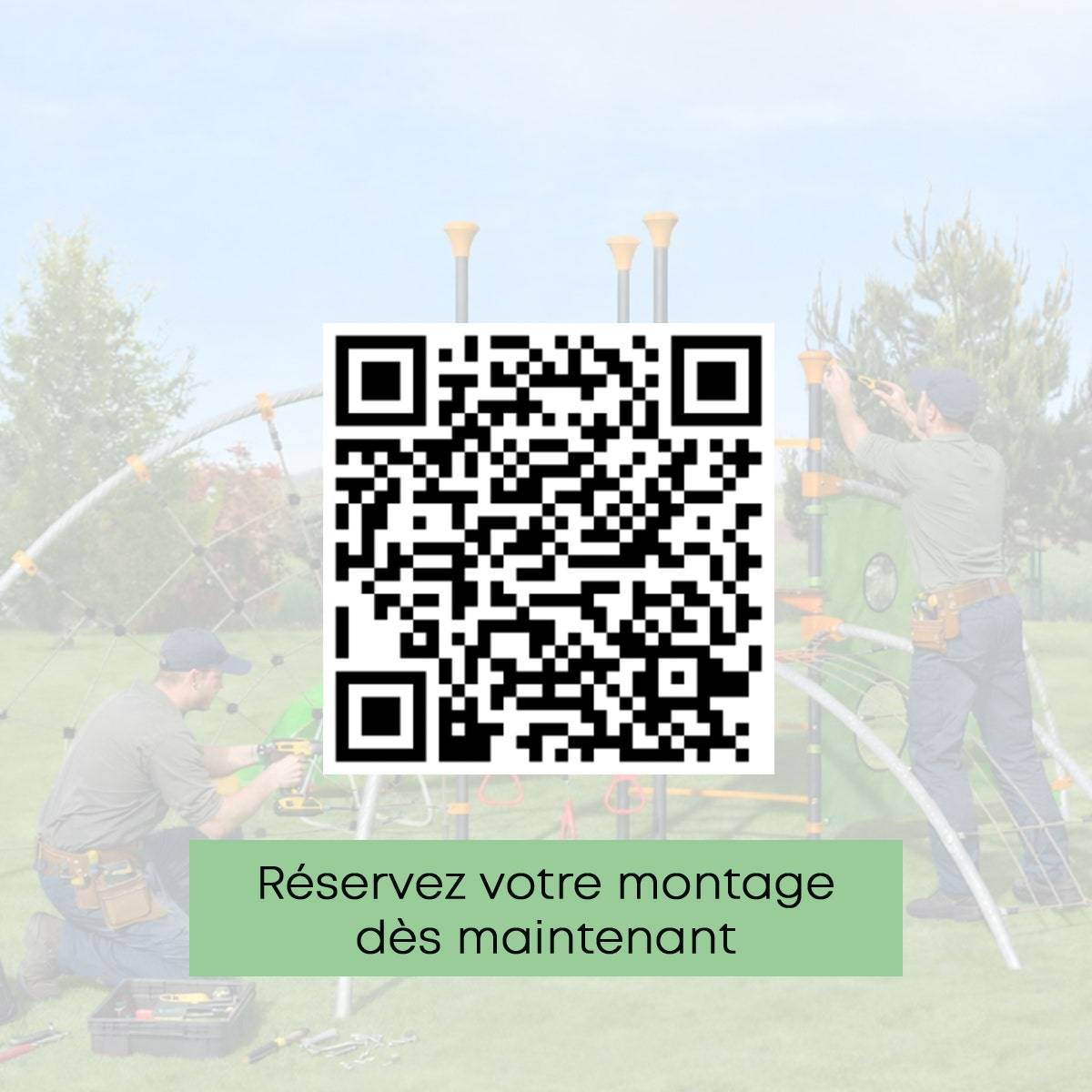 Trigano - Aire de jeux Toboggan Pont de singe Anneaux Toile Araignée métal - Image 4