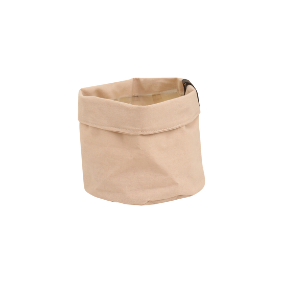 Cache-pot sac à plantes rose ancien - D.14cm - Image 1