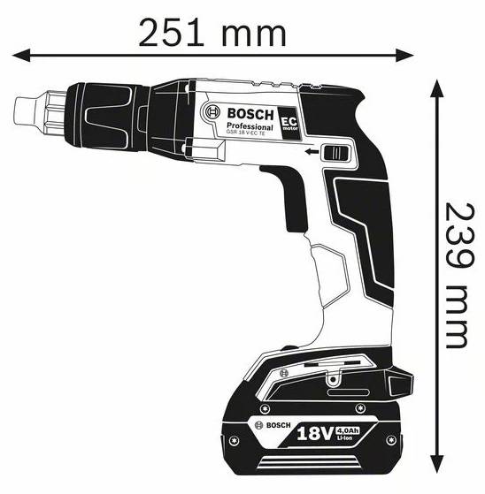 Bosch - Visseuse plaquiste BOSCH GSR 18V-EC TE - Sans chargeur ni batterie - Coffret L-Boxx - 06019C8004 - Imagen 2