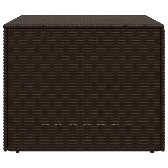 Coffre de rangement - Boîte de rangement extérieure - Coffre de jardin marron 291L résine tressée - Image 5