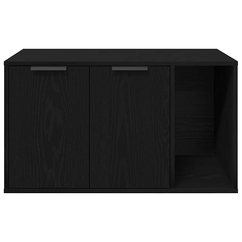 Vidaxl - Bac à litière pour chat Chêne noir 80 x 50 x 45 cm Bois d'ingénierie vidaXL 865987 - Image 7