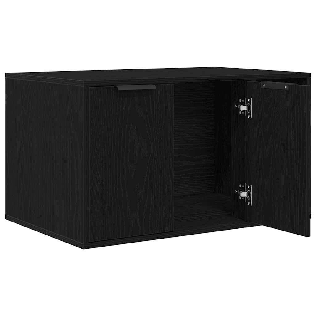 Vidaxl - Bac à litière pour chat Chêne noir 80 x 50 x 45 cm Bois d'ingénierie vidaXL 865987 - Image 9
