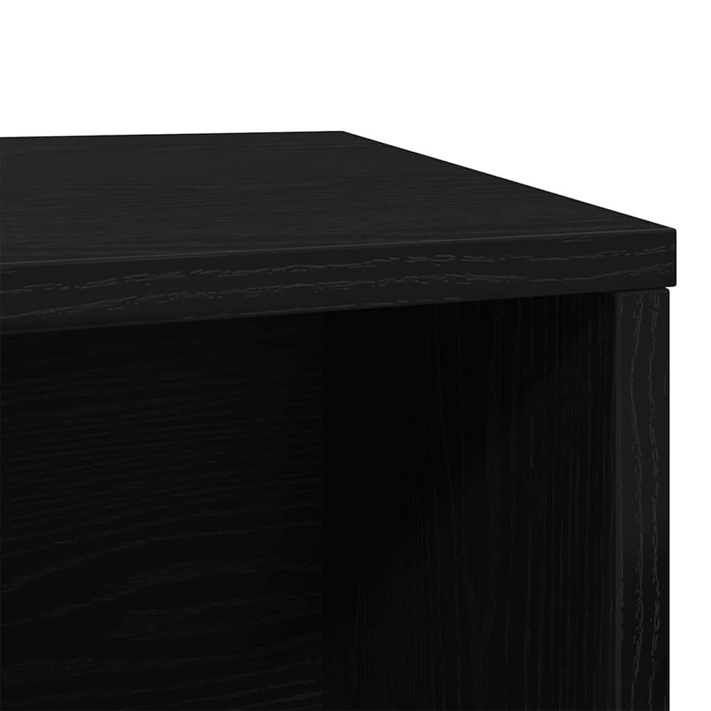 Vidaxl - Bac à litière pour chat Chêne noir 80 x 50 x 45 cm Bois d'ingénierie vidaXL 865987 - Image 4