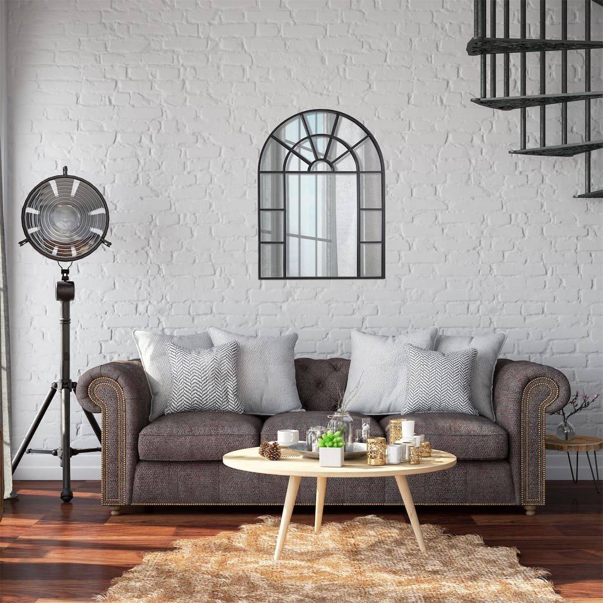 ALTOBUY - Miroir Fenêtre Métal Noir 60x80 cm - EVONIS - Image 3