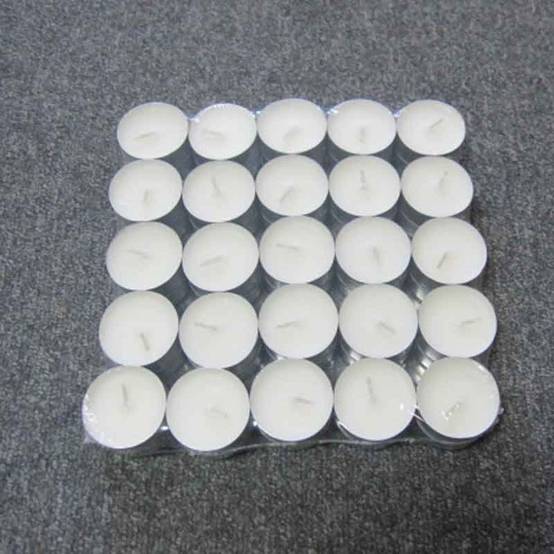 Lot de 50 Bougies Chauffe-Plat "Many" 3,7cm Blanc - Image 5