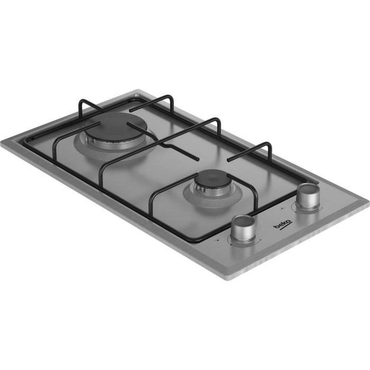 Beko - Domino gaz 30cm 2 feux inox HDCG32220FX Beko - Image 3