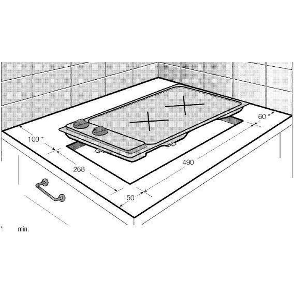 Beko - Domino gaz 30cm 2 feux inox HDCG32220FX Beko - Image 8