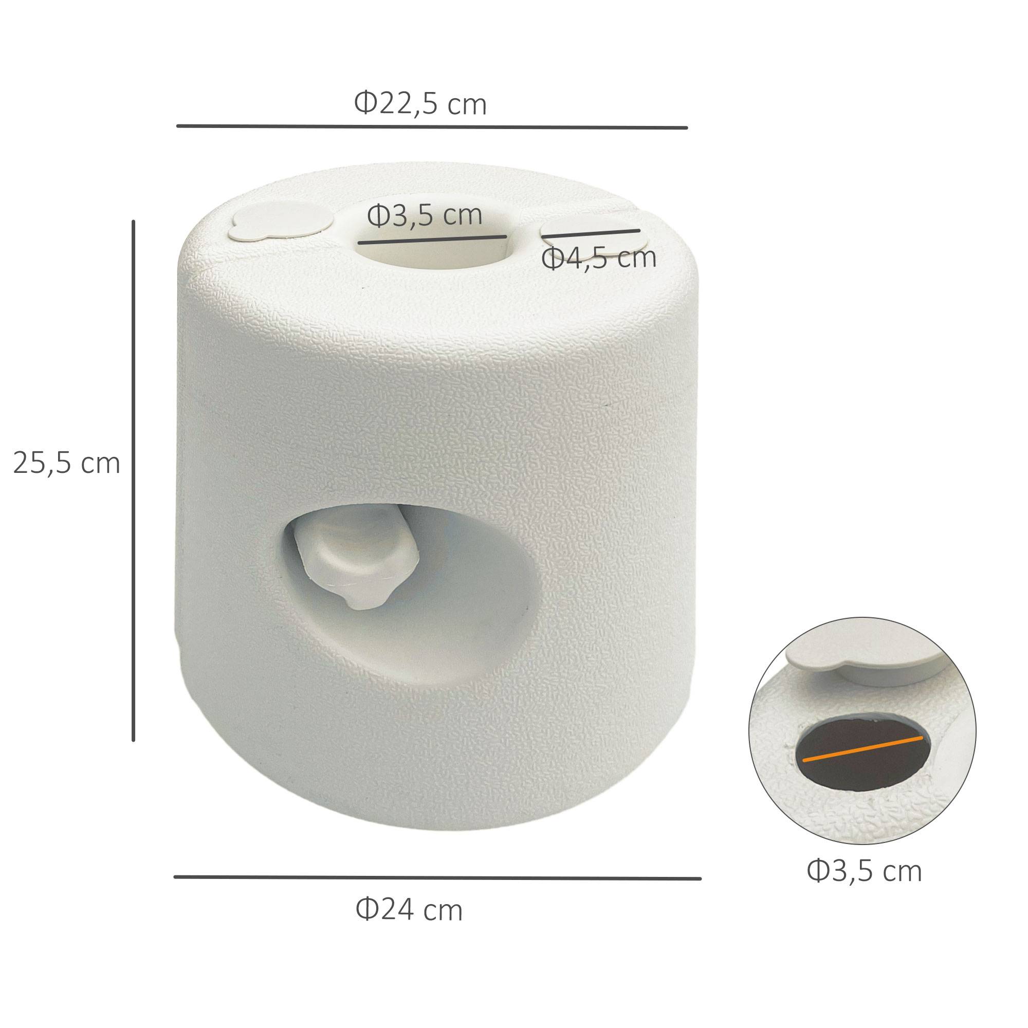 Outsunny - Lot 4 pieds de tonnelle pop-up remplissage eau/sable avec vis sécurité pour pavillon HDPE blanc - Outsunny - Imagen 3