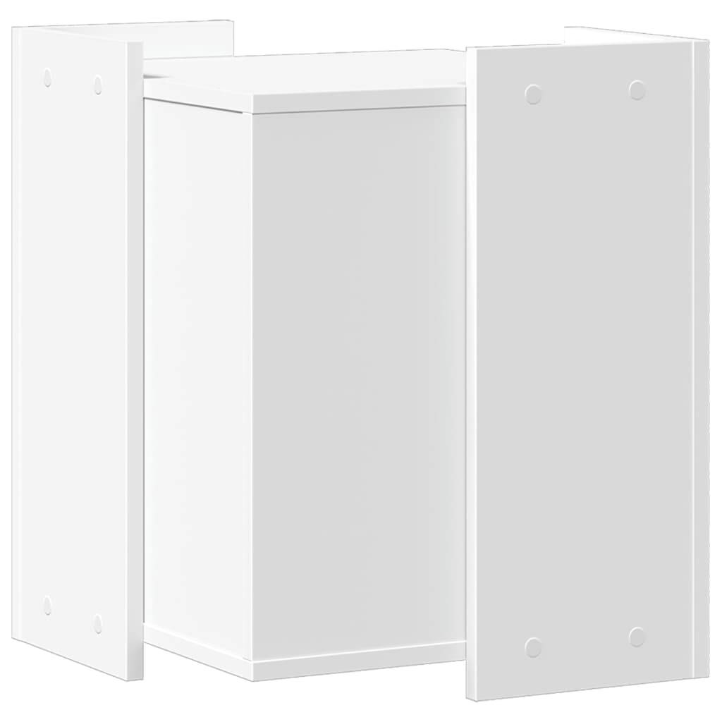 Lit pour chat - Meuble de bac à litière pour chat blanc bois d'ingénierie-JU148 - Image 6