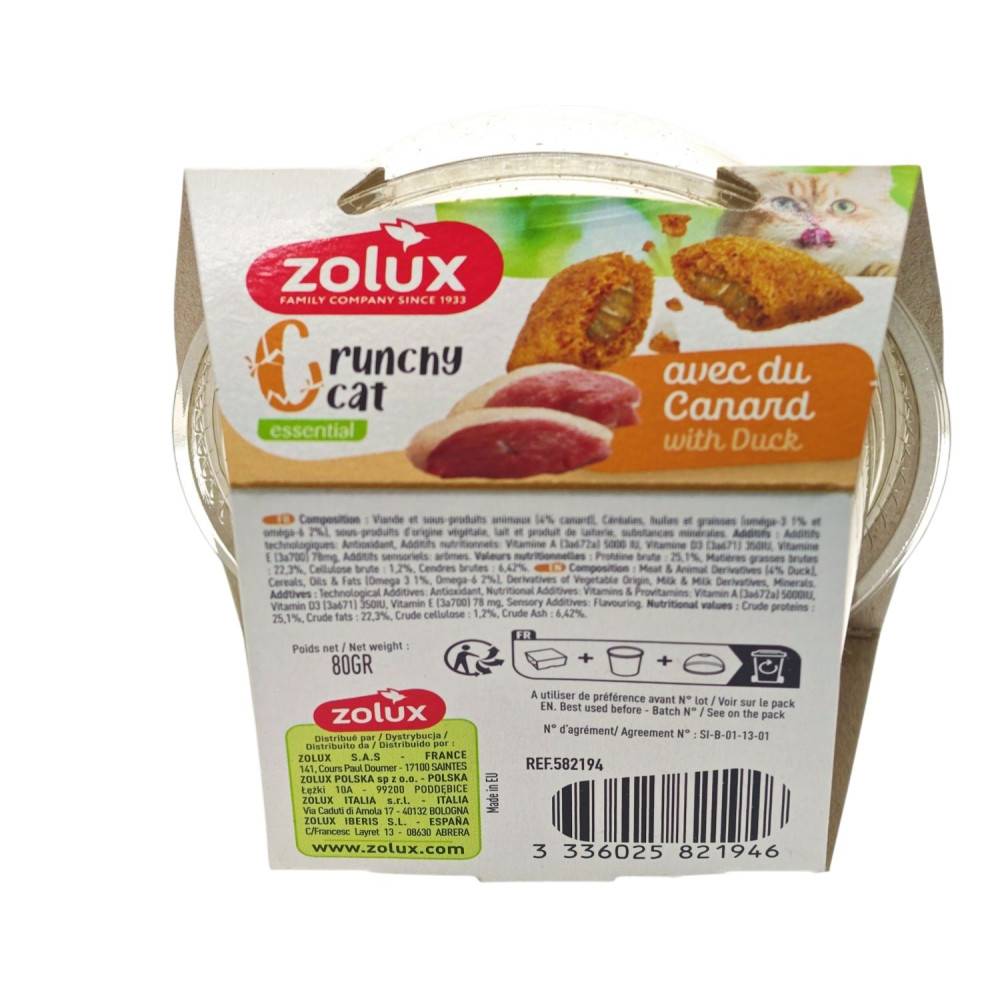 Zolux - Friandise Crunchy Cat Canard 80 gr pour chat - Image 2