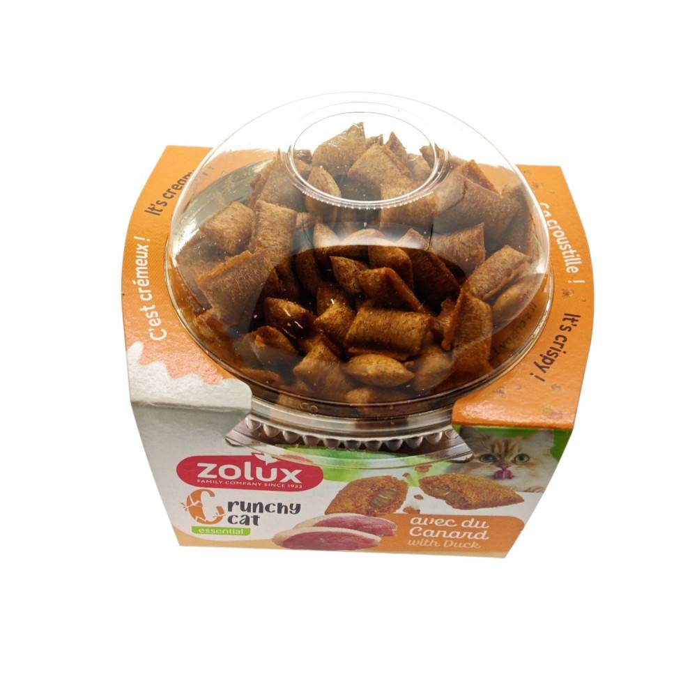 Zolux - Friandise Crunchy Cat Canard 80 gr pour chat - Image 1