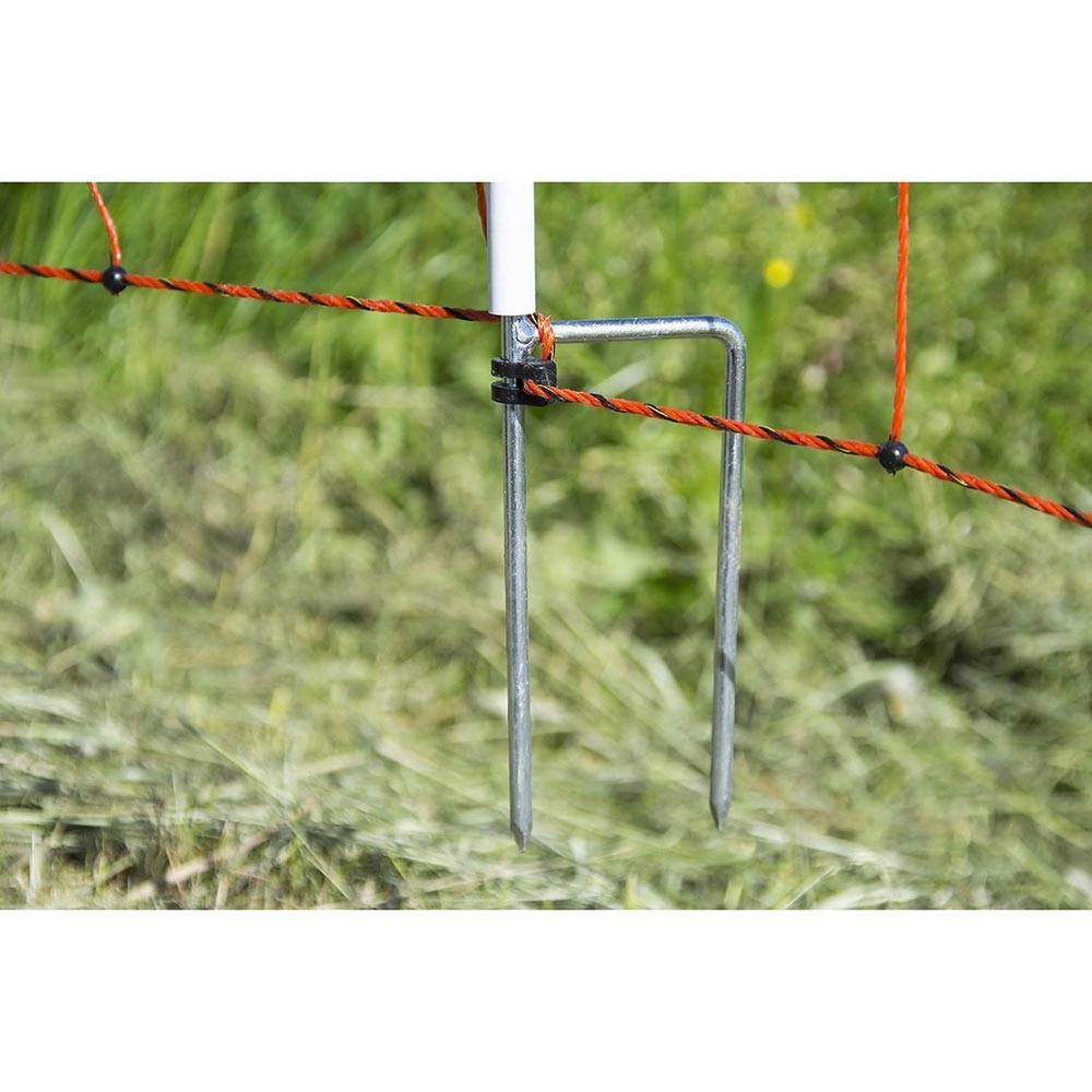 Horizont - Filet mouton 0,90 x 50 m double pointe avec piquets intégrés pour enclos temporaire – HORIZONT - Imagen 2