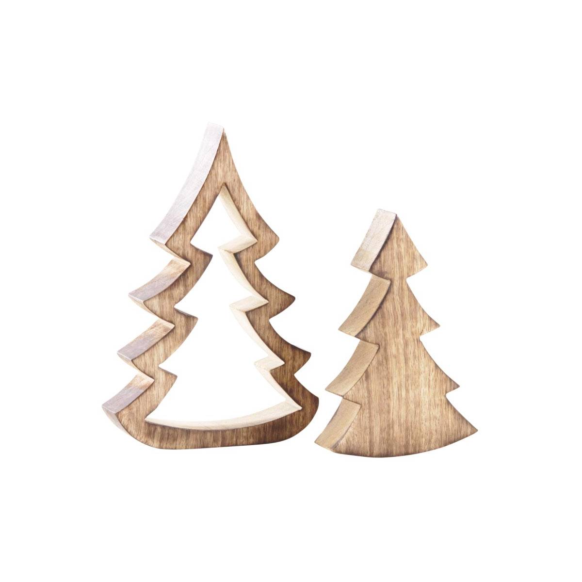 Aubry Gaspard - Sapins gigognes en manguier (Lot de 2)