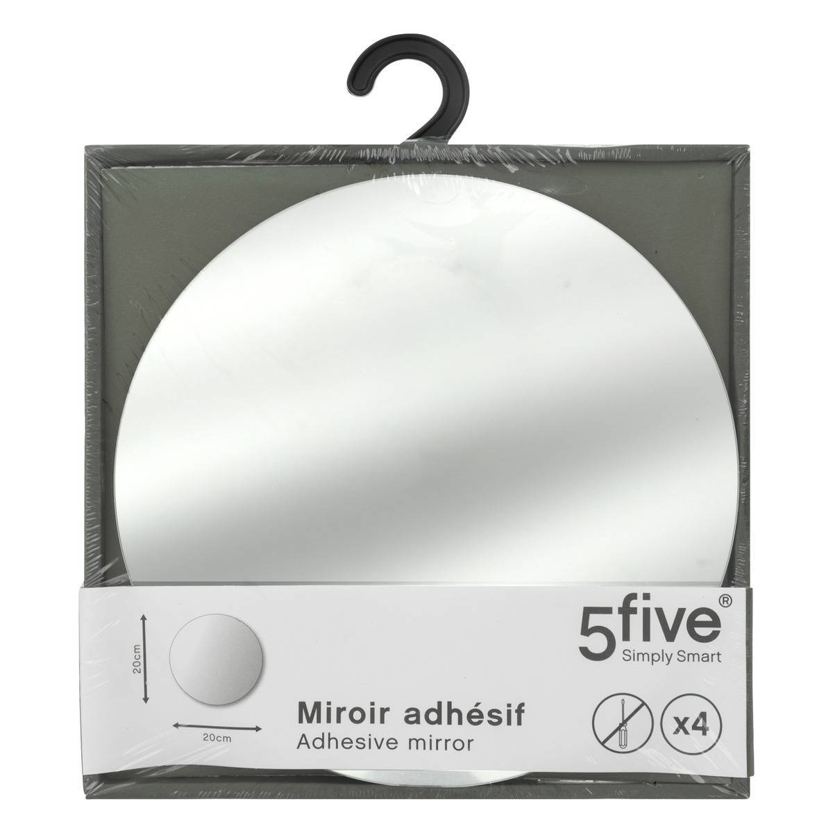 Atmosphera - Lot de 4 miroirs adhésifs ronds 20X20 - 5five - Image 3