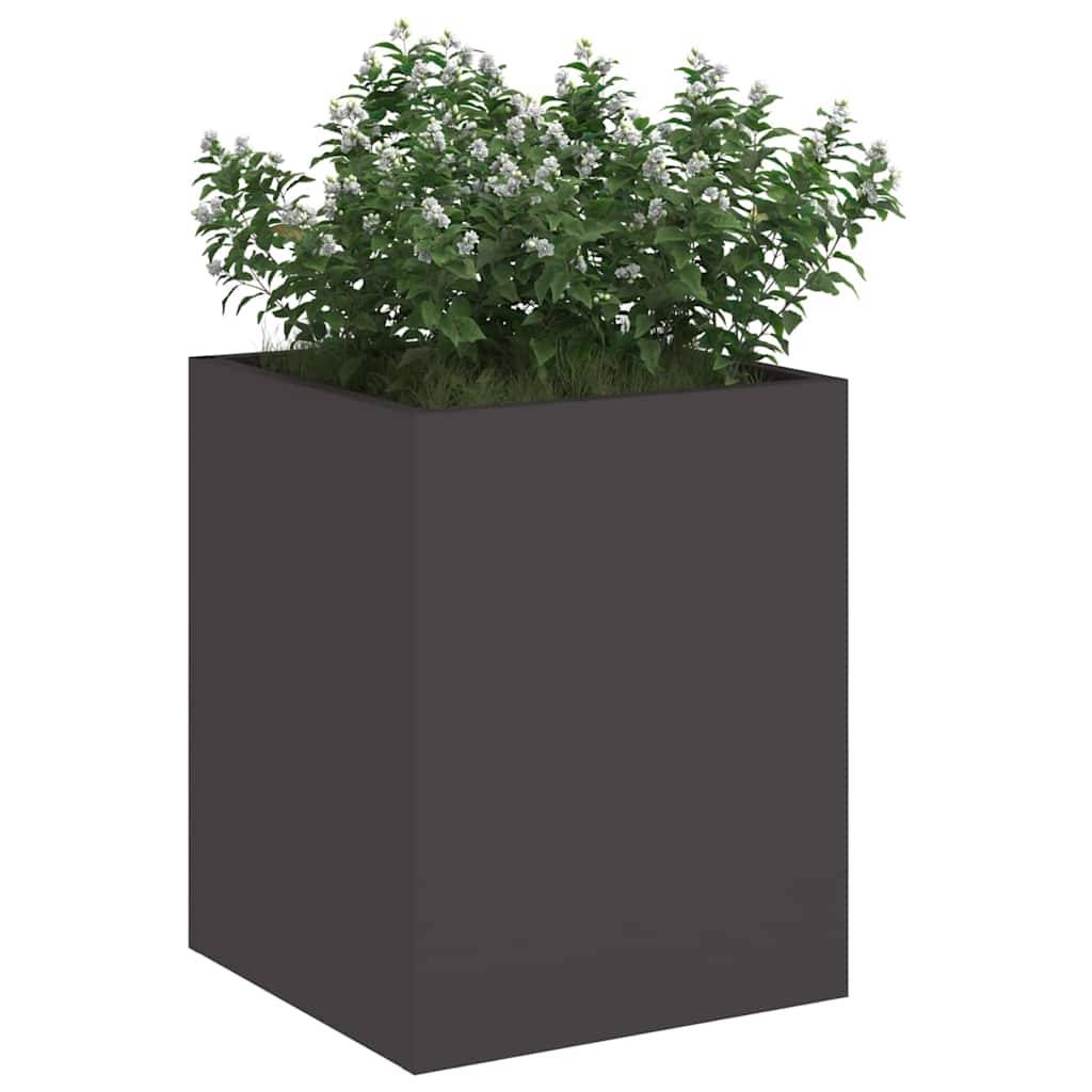 Maison Chic - Cache-pot, Pot De Fleurs Noir 32 x 32 x 40 cm Acier laminé à froid g409 - Image 3