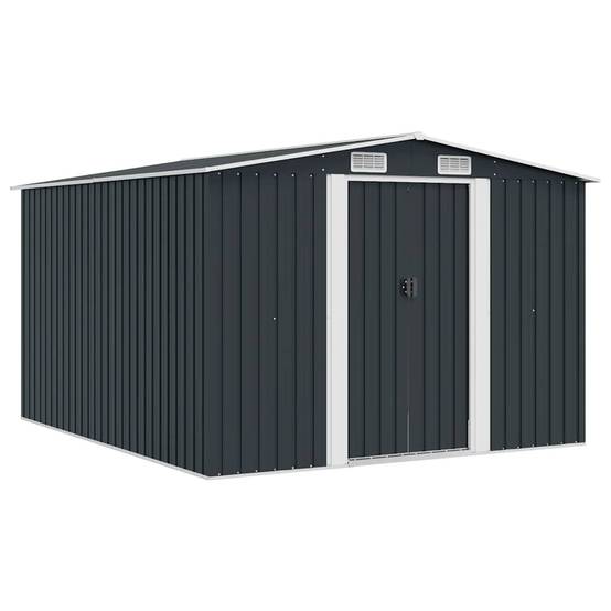 Vidaxl - Abri de jardin 257x298x178 cm Métal Anthracite vidaXL 143342 - Image 1