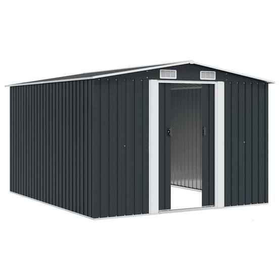 Vidaxl - Abri de jardin 257x298x178 cm Métal Anthracite vidaXL 143342 - Image 9