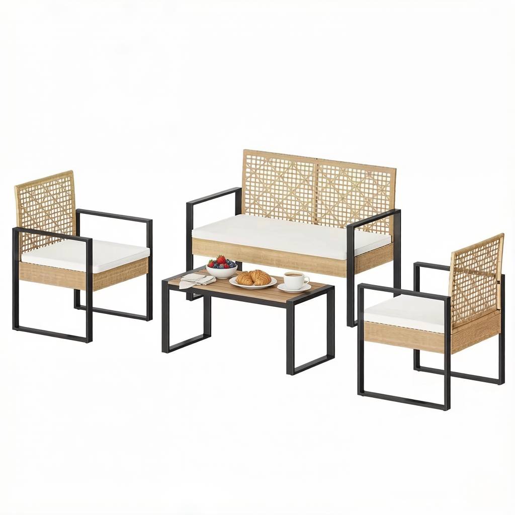 Rotin PE résistant UV – look tendance, zéro souci pour terrasse - Image 1