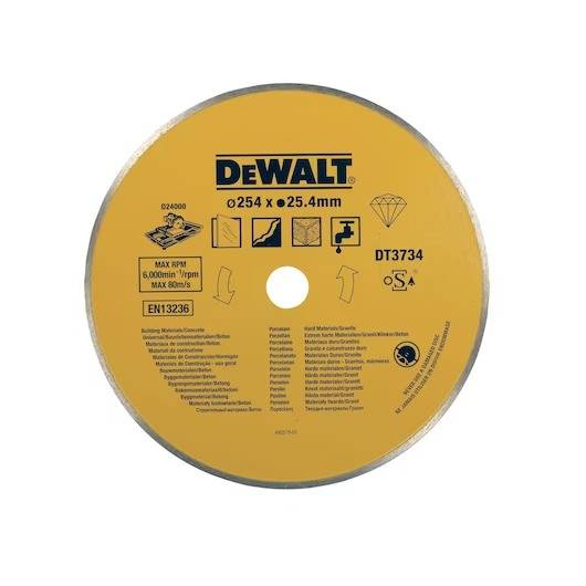 Dewalt - Lame 250 x 25.4 mm DEWALT pour porcelaine et pierre - DT3734-XJ