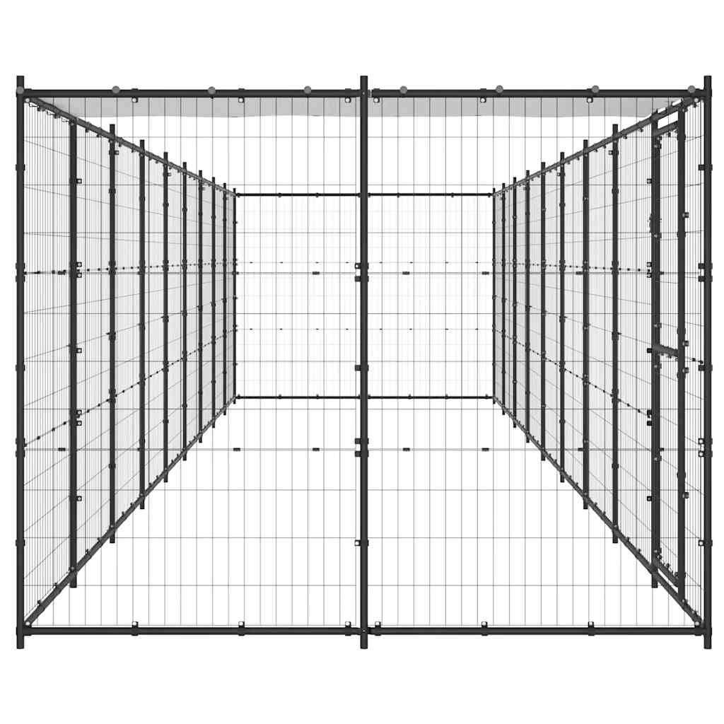 Vidaxl - Chenil extérieur Acier avec toit 21,78 m² vidaXL 3082296 - Imagen 6