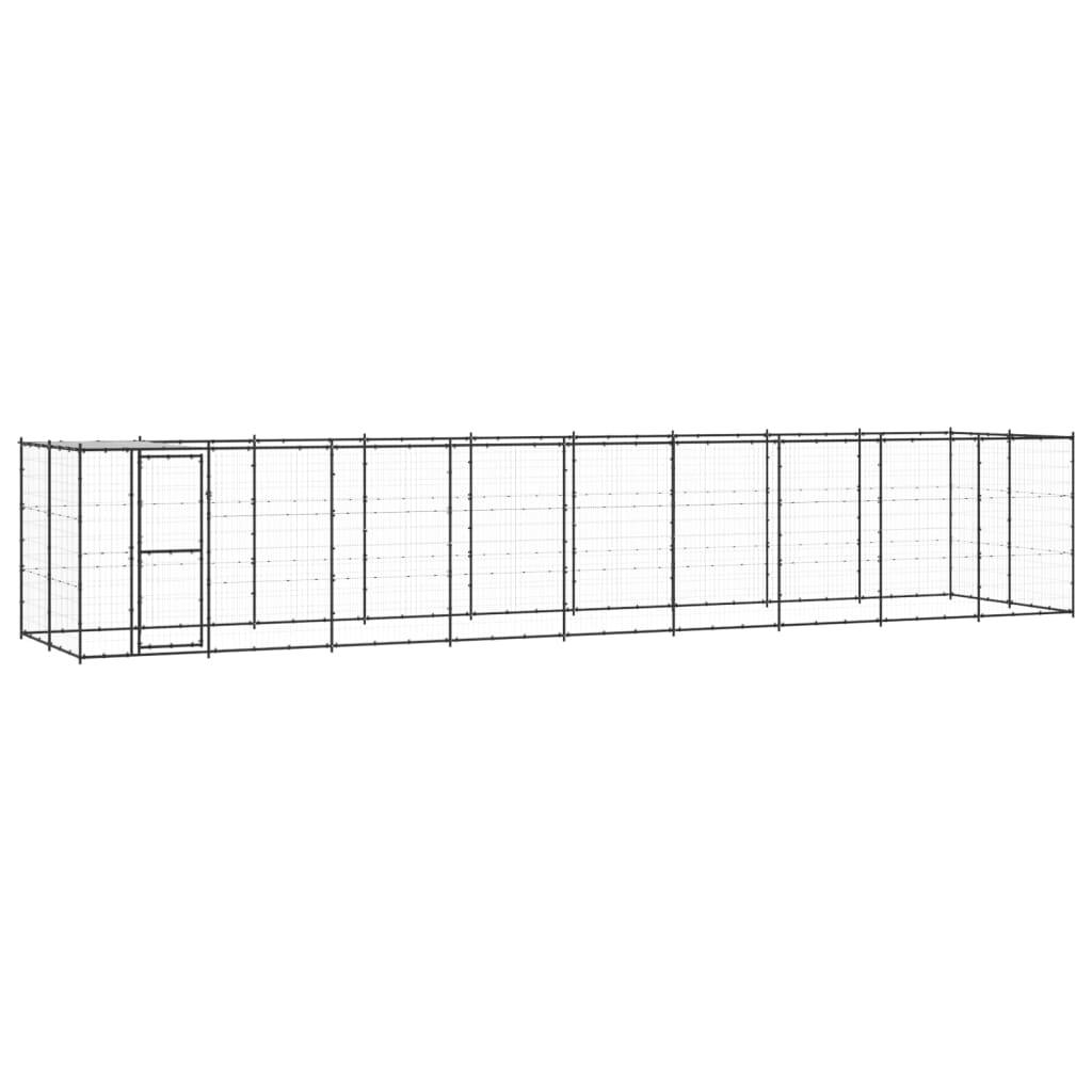 Vidaxl - Chenil extérieur Acier avec toit 21,78 m² vidaXL 3082296 - Imagen 2