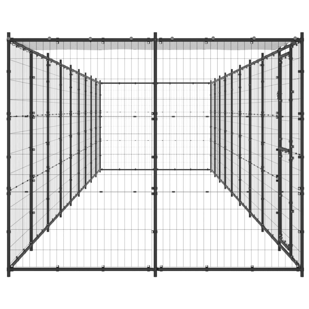 Vidaxl - Chenil extérieur Acier avec toit 21,78 m² vidaXL 3082296 - Imagen 5