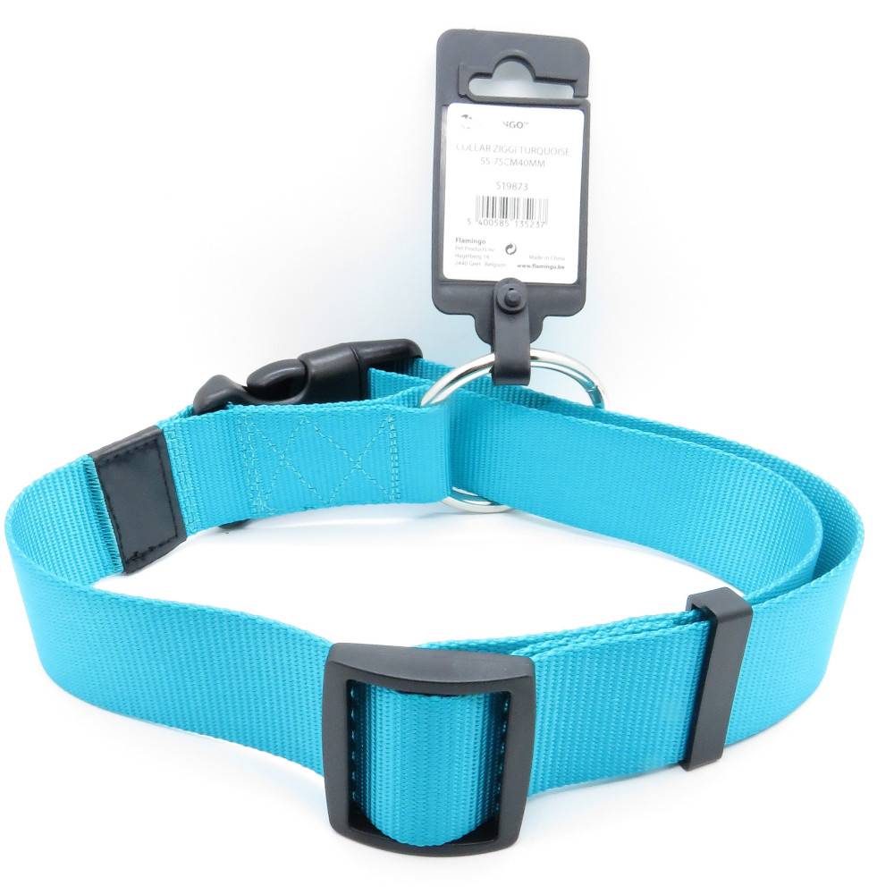 Collier Ziggi turquoise 55 -75 cm 40 MM  taille XXL pour chien - Imagen 3