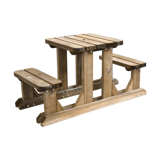 Table pique-nique en bois 2 places - Cémonjardin - Image 1