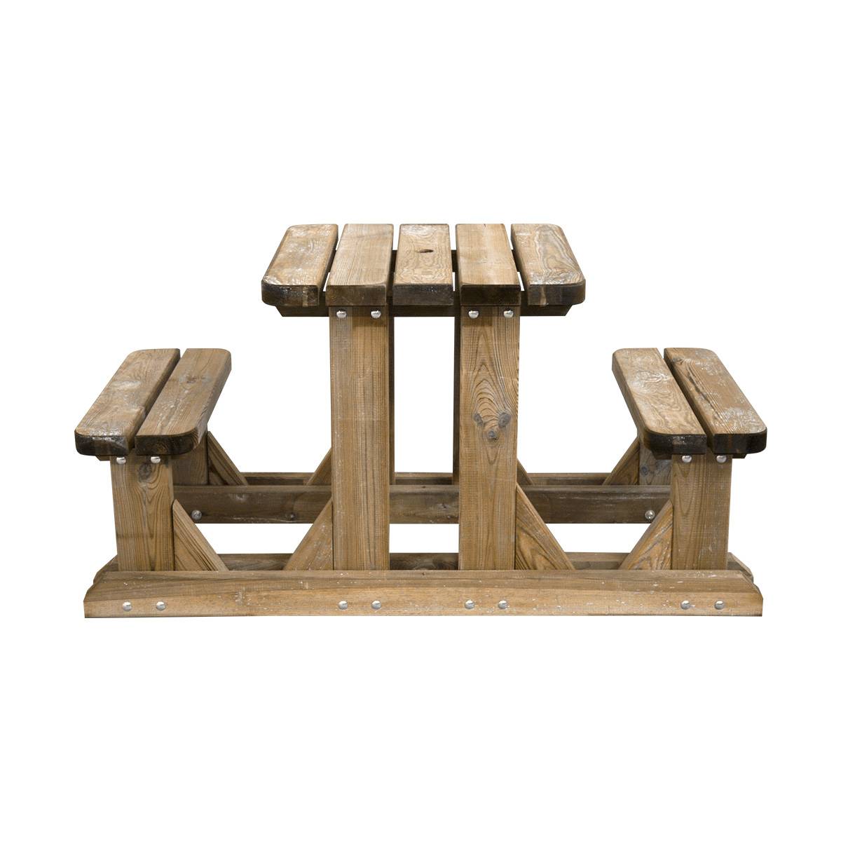 Table pique-nique en bois 2 places - Cémonjardin - Image 3