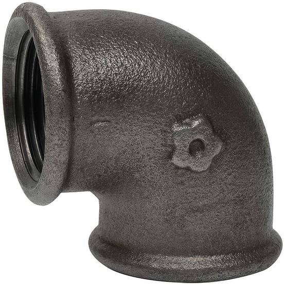 Coude 90° en fonte malléable coeur noir femelle/femelle EN 10242 - 3/4'' - Image 1