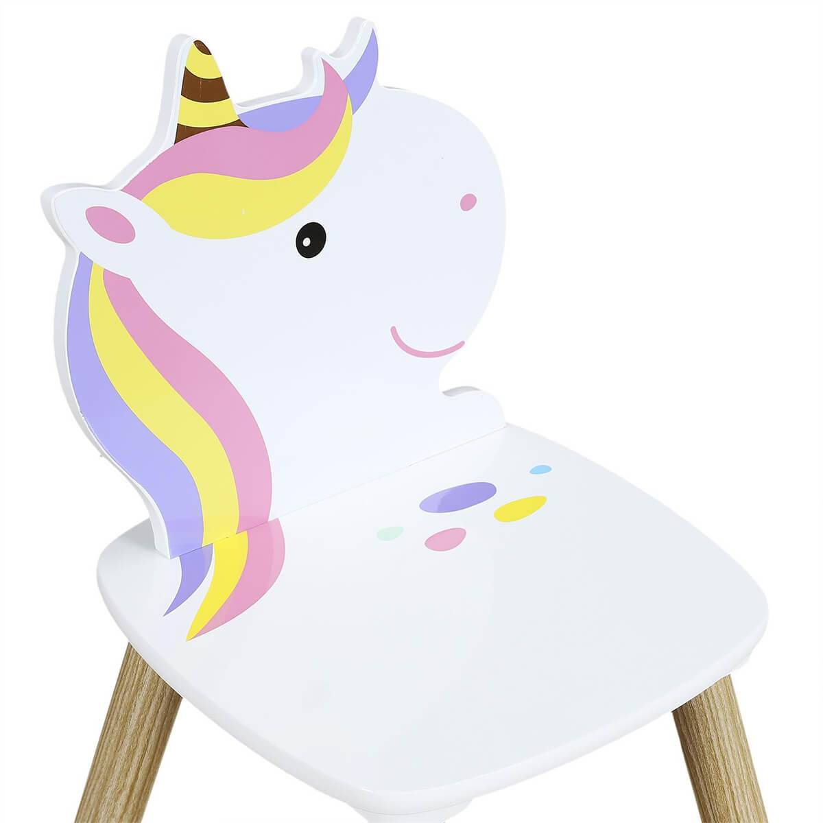 Ensemble Table et 2 Chaises Enfant Motif Licorne - UNICORN - Image 5